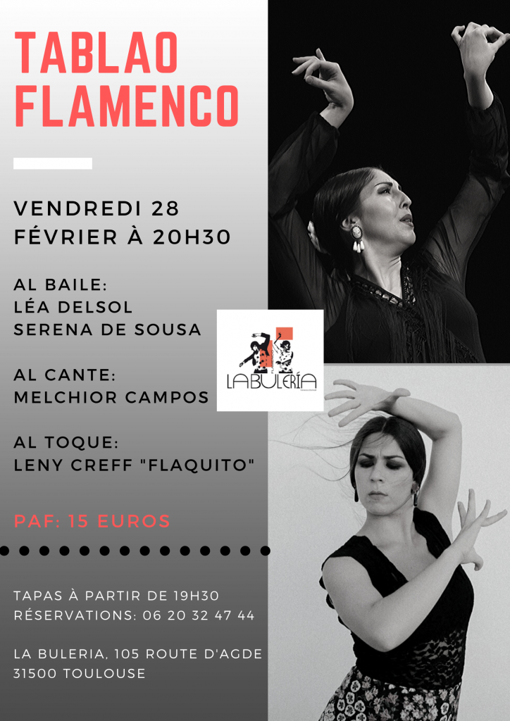 Tablao Flamenco avec Serena De Sousa et Léa Delsol La Buleria
